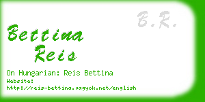 bettina reis business card